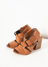 Load image into Gallery viewer, Buckle Strap Heel in Brown
